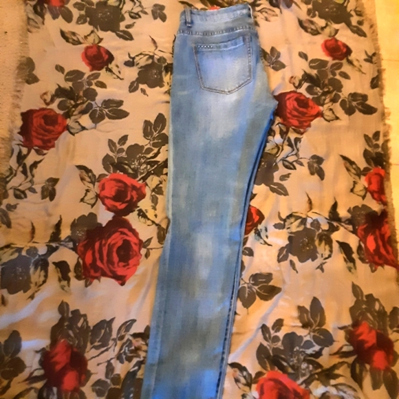 Blank NYC distressed classic skinny jeans denim light blue - Picture 3 of 3